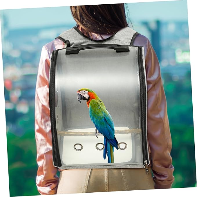 Outdoor Parrot Bag Birdcage Backpack with Comfort Straps Pet Bird Travel Cage Portable Bird Carrier