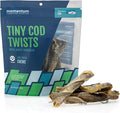 Momentum Carnivore Nutrition Tiny Cod Twists Dog Chews – Single Ingredient Icelandic Cod Skin Treats – Natural Dental Support, High-Protein Fish Chews – 3.1 oz Bag
