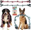 Giant Dog Rope Toys for Extra Large Dogs 2 Pack- 42 Inch, 6 Knot Tough Rope Chew Toys for Large Dogs - Benefits Non-Profit Animal Rescue - Indestructible Dog Toy for Aggressive Chewers (Red/Green 2PK)