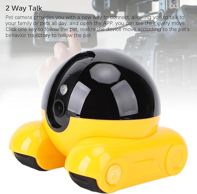 EBTOOLS Home Security Camera, 1080P HD Dual Lens WiFi Indoor Pet Camera with 2 Way Talk and Motion Detection, for Elderly Dog Cat Monitor (256G)