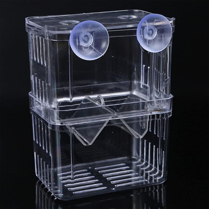 Aquarium Breeder Box for Fish for Tank Breeding Incubator Small Fish Hatchery Double-Layer Separation for Tank for Injur