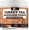 Mushroom Supplement with Probiotics for Dogs & Cats, Turkey Tail Mushroom for Pets - Mushroom Powder for Immune Boost & Overall Health- Partner Guard for Dogs Lumps and Bumps
