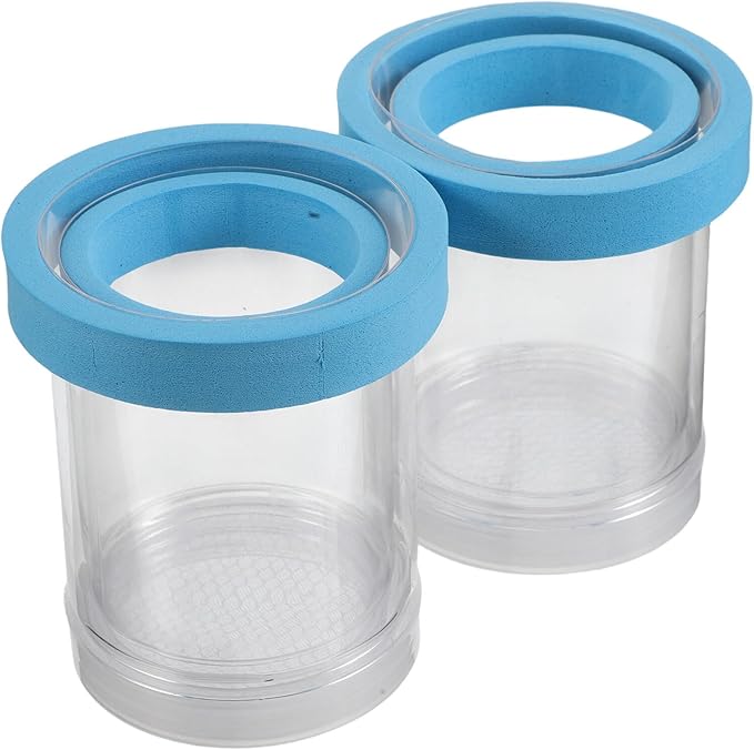 2pcs Aquarium Breeding Box Floating Incubator Fish Tank Isolation Box Plastic Hatchery Nursery for Guppy Fry and Small Fish