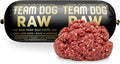 Team Dog Raw Frozen Dog Food | 65% Beef Muscle, Organ Meats, Herring & Green Tripe for Dogs | All Natural Grain Free Dog Food for Optimal Health, Digestion & Coat | 24 x 1lb Rolls