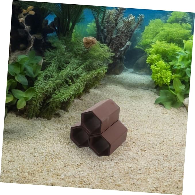 Milisten 2pcs Durable Ceramic Breeding Shelter for Aquarium Fish Tank Versatile Hiding Spots for Freshwater Shrimp Habitat and Spawning Decor