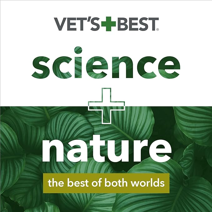 Vet's Best Natural Flea and Tick Spray for Cats and Home – Plant-Based Pest Control with Certified Essential Oils – Safe Indoor Flea Treatment for Cat Households – 96 oz Refill Bottle – Made in USA