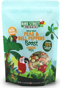 Bird Treats - Parrot Treats - Cockatiel Food - Parakeet Treats - Budgie Bird Food - Cockatiel Treats - Sun Conure Food - Cockatiel Bird Food - Parakeet Bird Food - (Peas & Bell Peppers)