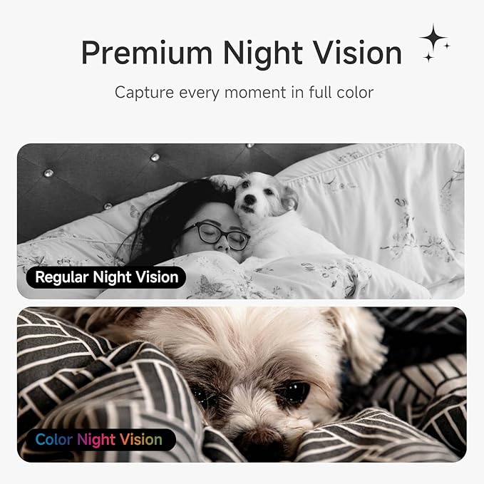 Noorio Two Way Video Calling Camera, 2K One Click Call Pet Camera Indoor with Phone App, 2.4G WiFi Only 360° PTZ Dog Cam with Speaker, CL200