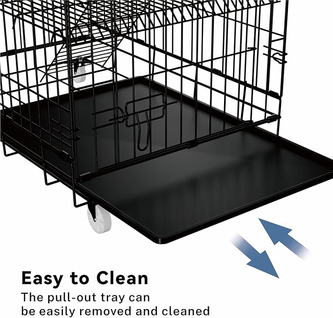 4-Tier Cat Cage Indoor: Large Cat Enclosure Pet Playpen Detachable Metal Wire Kennel Collapsible Crate with Scratching Post & Plush Pads & Hammock for Cats Kittens