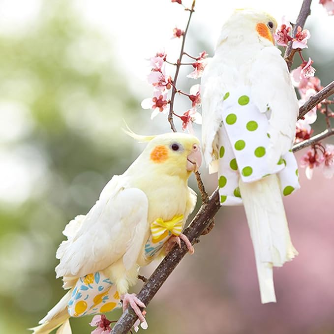 Reusable Bird Diaper Washable Flight Suit for Parrot Adjust Parrot Diaper Costume Fly Training Suit for Cockatoos