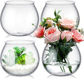 4 Pcs Plastic Fish Bowls for Centerpieces 27 oz Clear Fish Bowl for Drinks Unbreakable Heavy Duty Round Vase for Table Centerpieces Wedding Event Home Decor