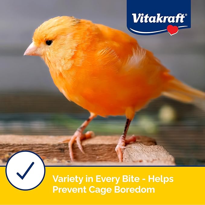 Vitakraft Menu Premium Canary and Finch Food - Vitamin-Fortified - Daily Food for Small Pet Birds Browns 2.5 Pound (Pack of 1)