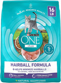 Purina ONE Natural Cat Food for Hairball Control, +PLUS Hairball Formula - 16 lb. Bag
