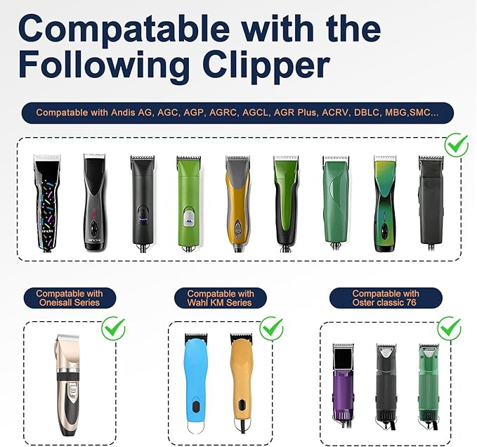 10# Clipper Blades Pet Grooming Clipper Replacement Blades Detachable Blade Compatible with andis/wahl/Oster Dog Clippers