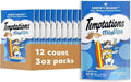 Temptations Cat Treats MixUps Surfer's Delight, Tuna, Shrimp, Salmon Flavor, Crunchy and Soft Cat Treats, 3 oz. Pouch (Pack of 12)