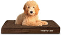 The Dog’s Bed Orthopedic Memory Foam Dog Bed Mattress, Plush Fabric, Brown Plush, Large, 4-Inch