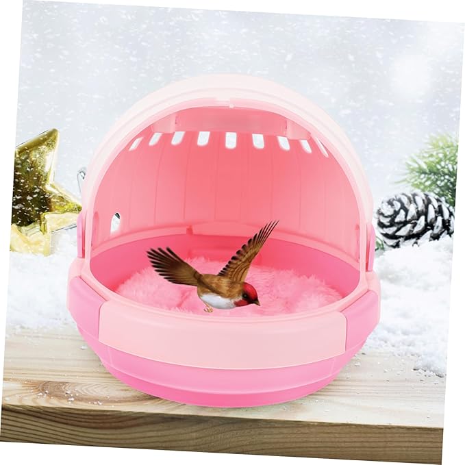 Small Bird Travel Cage Parrot Carrier Easy to Carry Bird Carrier Pad Safe