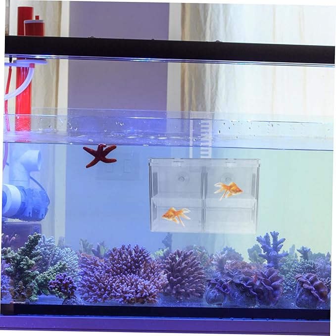 TOYANDONA Aquarium Breeding Isolation Box Hanging Fish Hatchery Cup Transparent Fish Fry Breeder Box for Safe Hatching Lightweight and Portable Design