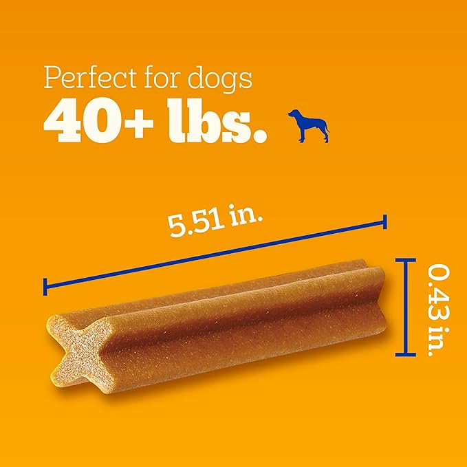 Pedigree Dentastix Large Dog Treats, Original Flavor with Real Chicken, 2.08 lb. Bag (40 Treats Total)