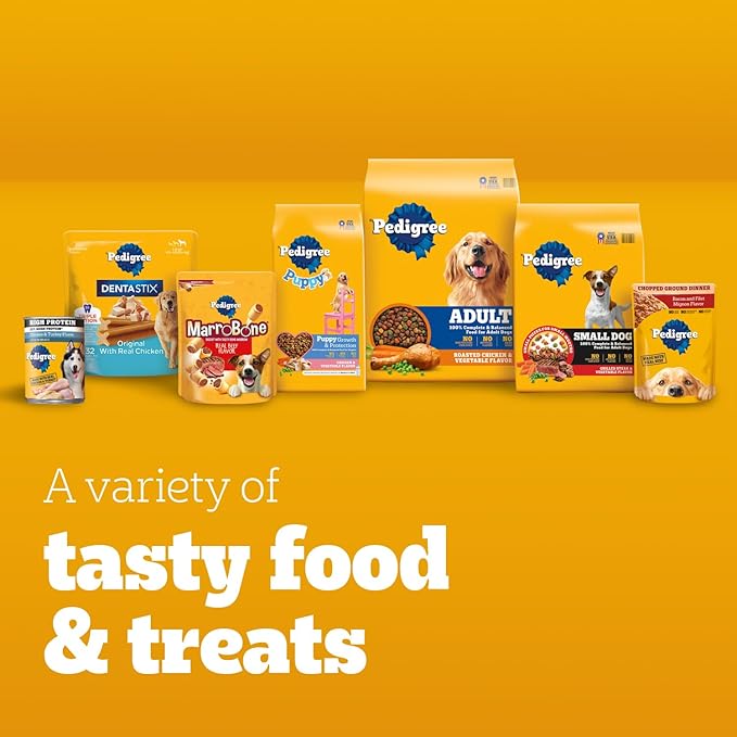Pedigree Twisty Chews Small Long-Lasting Dog Treats Chicken & Beef Flavor, 9.17 oz. Pouch, 40 Count