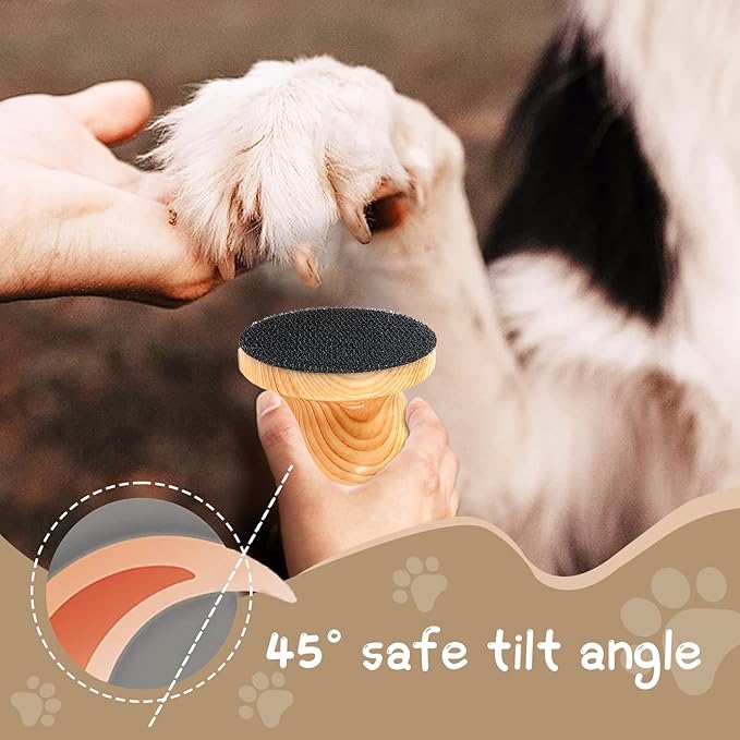 DAUNZMR Dog Nail File with 4 Pcs Replaceable Sandpaper, Nail Grinder Board for Dogs & Cats