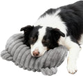 Jiupety Dog Calming Pillow, Soft and Neck-Friendly, Washable Pet Neck Pillows for Small Medium Large Dogs and Cats, 17" x 10", Gray
