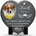 Alienc Personalized Pet Memorial Stone – Custom Dog & Cat Memorial Gifts for Loss, Outdoor Pet Grave Marker, Sympathy Keepsake for Dogs and Cats
