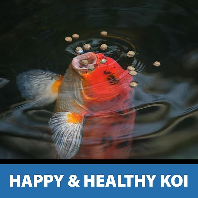CrystalClear Platinum Fish Food, Premium Floating Pellets for Koi & Goldfish – Boost Growth, Color, and Wellness in Backyard Ponds & Water Gardens, 5mm Pellets, 4.4 Pounds