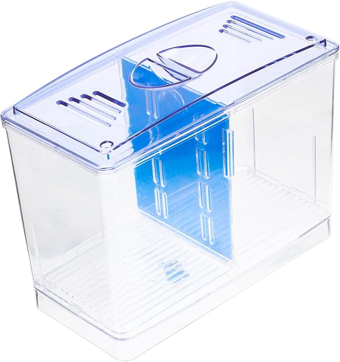 Fish Breeding Box Acrylic Isolation Hatchery Tank for Tropical Fish Guppies and Betta Fry Room Design with Removable Divider Easy to Clean and Install