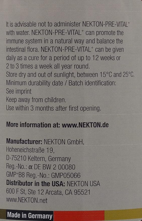 Nekton Pre Vital+ Prebiotic Bird Supplement 220gm / 7.76oz
