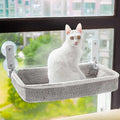 Cat Window Perch & Hammock - Exquisite Sofa Fabric, Safe & Comfortable Design with 4 Strong Suction Cups - Ideal for Large Cats