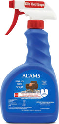 ADAMS Flea & Tick Home Spray for Indoor House Treatment, Kills Bed Bugs, Fleas, & Ticks, for Carpet, Furniture & Pet Bedding, Controls Fleas, Ticks, Bed Bugs, Cockroaches, Spiders & Mosquitoes, 24 oz