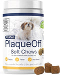 ProDen PlaqueOff Soft Chews with Natural Kelp - for Small & Medium Breed Dogs & Cats - Supports Normal, Healthy Teeth, Gums, and Breath Odor in Dogs & Cats - 90 Soft Chews