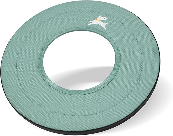 OllyDog Mini Super Flyer Dog Frisbee Toy, 9" – Durable, Lightweight & Water-Resistant Flying Disc – Soft on Teeth & Gums – Floats on Water – Outdoor Fetch Toy for Medium & Large Dogs (Surf)