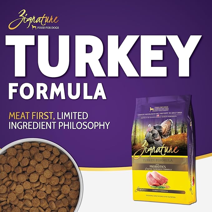 Zignature Turkey Limited Ingredient Formula Dry Dog Food 4lb