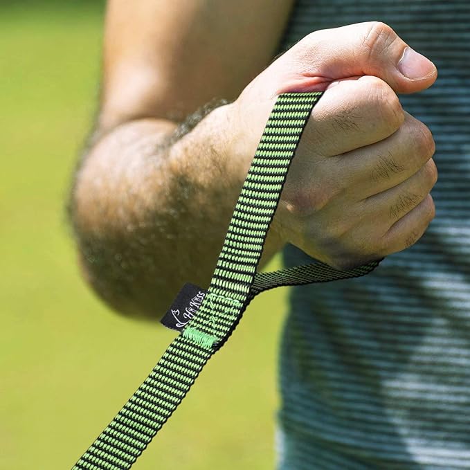 Hi Kiss Dog/Puppy Obedience Recall Training Agility Lead - 15ft 20ft 30ft 50ft 100ft Training Leash - Great for Training, Play, Camping, or Backyard(100ft,Black_Green)