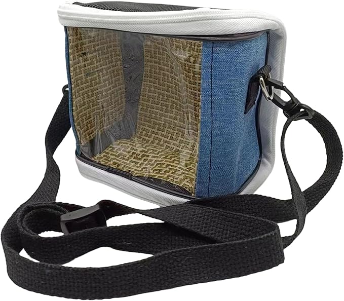 Bird Carrier Cage - Portable Outdoor Bag, Lovebirds Travel Case, Vet Visit Transport, Short Trip Holder | Breathable Portable Bird Carrier Cage with Secure Zipper Design for Macaw Budgies Walking
