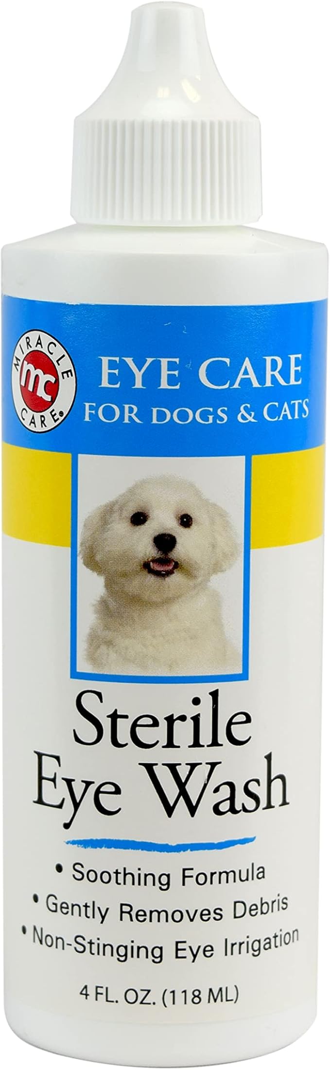 Miracle Care Pet First Aid Bundle: Kwik Stop Styptic Powder 0.5oz + Liquid Bandage Spray 4oz + Sterile Eye Wash 4oz