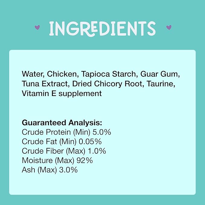 LOVE, NALA Digestive Health Chicken + Prebiotic Mousse Cat Treats – Lickable Squeeze-Up Puree, Topper or Treat – Grain-Free, 24 Pack – Human-Grade Protein, Non-GMO, No Artificial Additives