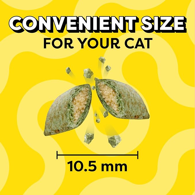 Temptations Cat Treats, Classic Crunchy and Soft Cat Treats, Blissful Catnip Flavor, Catnip Treats, 6.3 oz. Pouch (Pack of 10)