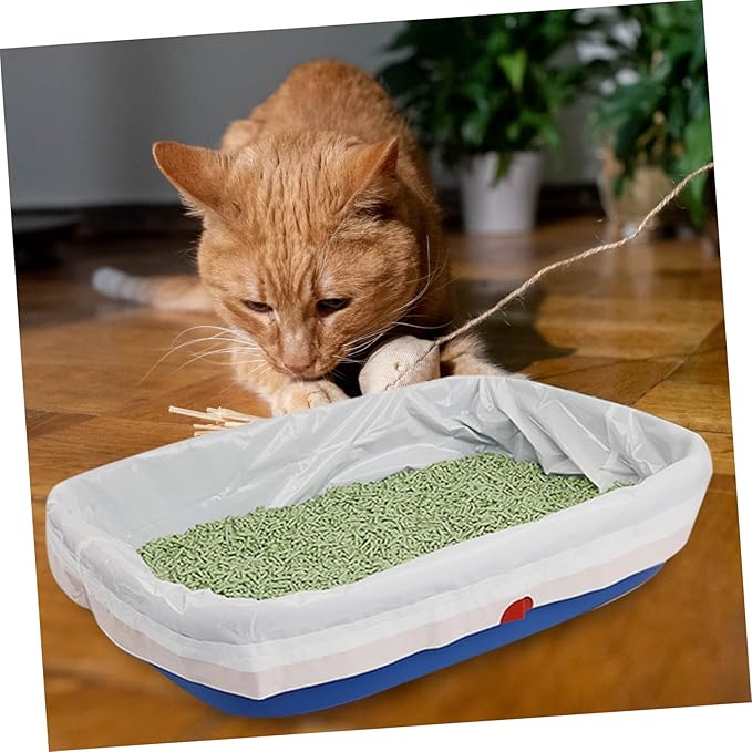 Yardwe 10pcs Cat Litter Cleaning Bags Cat Litter Storage Pouch Easy Disposal for Hassle Pet