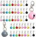 50 PACK Pet Bells for Cat Dog, Round Bell with Loud Crisp Sound Multicolor Cat Dog Collar Charm Pet Pendant Accessories Jingle Bell for Christmas Decoration