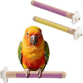 2pcs Wooden Bird Perch, Parrot Cage Perches with Grinding, No Hurt Foot Claw Grinding Bird Stand for Cockatiels, Parakeets, Lovebirds