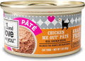 I and love and you Wet Cat Food - Chicken Me Out Pâté - Chicken Recipe, Grain Free, Filler Free, 3oz Pack of 24 Cans