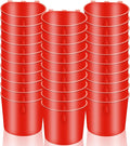 30 Pcs Chicken Coop Feeder Water Cup,8 oz Cage Cups Chicken Feeder Waterer, Cage Cups Birds Hanging Feeders, Chicken Feeder Water Bowl for Parakeet Poultry Pigeon Bunny Wire Cage (Red)