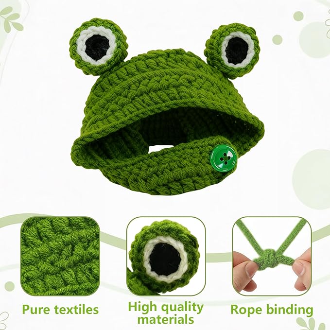 Cute Cat Hat Costume Suitable for 5 to16 lbs - Hats for Cats Head Circumference 11" or Less Kitten Outfits pet Photography Outfits