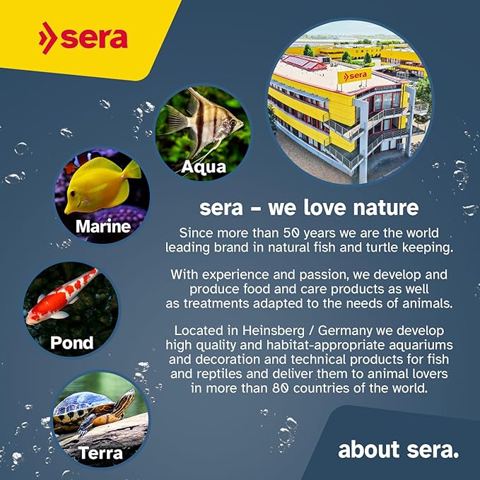sera Marine Granules Nature Staple Food 3.5oz | for Saltwater Fish | Free of Dyes and Preservative | with Marine Algae, Spirulina & Krill | Ideal for Mid-Water & Bottom Feeders
