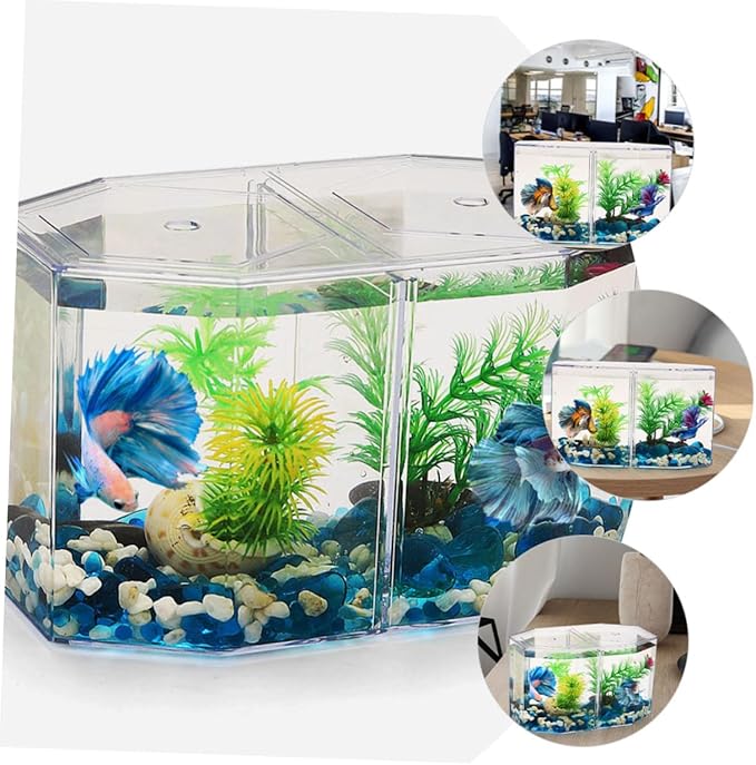 Milisten Professional Transparent Fish Isolation Box Multi Functional Breeding Tank for Fish Fry for Safe Separation and Incubation Aquariums
