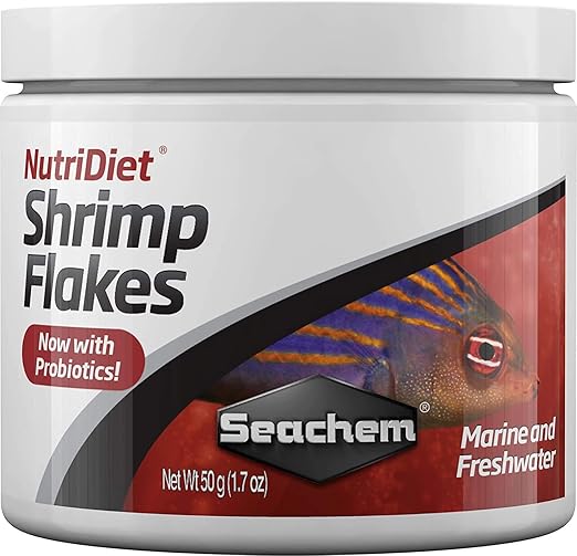 Seachem NutriDiet Shrimp Flakes - 500g with probiotics