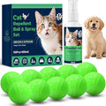 Cat Repellent Ball &,Spray, Dog Repellent, Natural Peppermint Oil Cat & Dog Deterrent Spray 60ml Outdoor and Indoor, Keep Cats Out of Yard Permanently, Protect Your Yard and Furniture